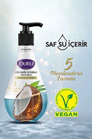 Duru Organik Içerikli Hindistan Cevizli Sıvı Sabun 3x500ml