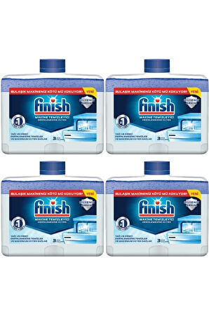 Finish Makine Temizleyici Sıvı 250 ml 4 Adet