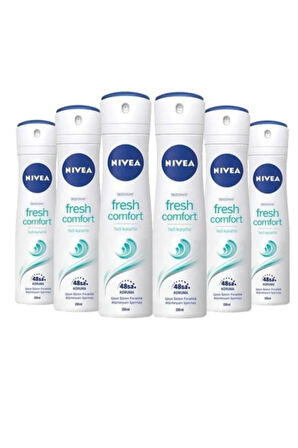 NIVEA Fresh Deodorant Comfort 150 ml X 6