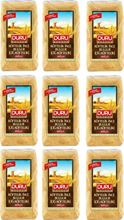 Duru Köftelik Ince Bulgur Çiğköftelik 9 x 1 KG