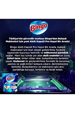 Bingo Akıllı Kapsül Pro Bulaşık Makinesi Deterjanı Tableti 320 Adet