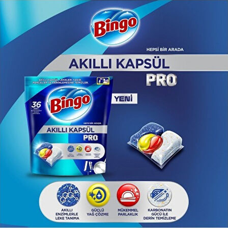 Bingo Akıllı Kapsül Pro Bulaşık Makinesi Deterjanı 2 x 50 Tablet