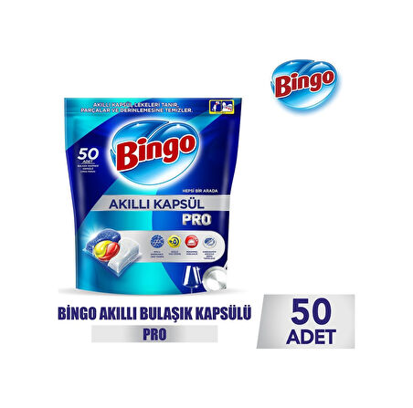 Bingo Akıllı Kapsül Pro Bulaşık Makinesideterjanı Tableti 200adet 