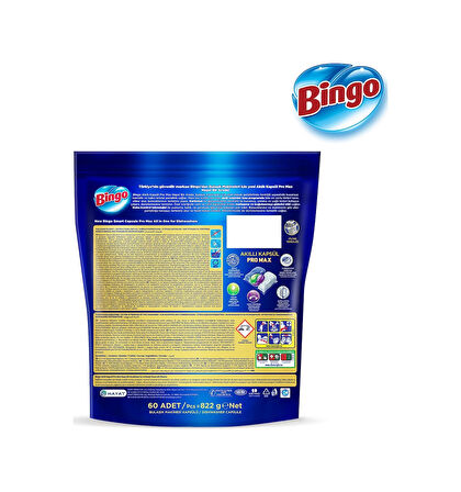 Bingo Akıllı Kapsül Pro Max Bulaşık Makinesi Deterjanı 300 Adet 
