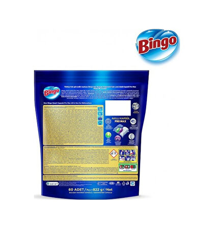 Bingo Akıllı Kapsül Pro Max Bulaşık Makinesi Deterjanı 80 Tablet
