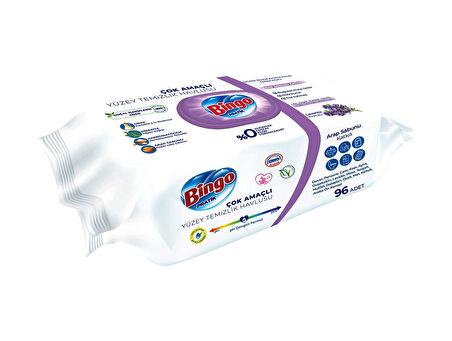 Bingo Lavanta Yüzey Temizleme Havlusu 4 x 96'lı