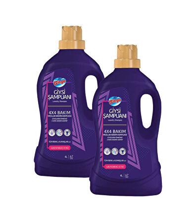 Bingo Giysi Şampuanı Arındırıcı Etki  2 x 4 L