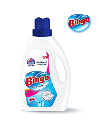 Bingo Amber Çiçeği Sıvı Çamaşır Deterjanı 3 x 1755 ML