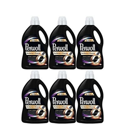 Bingo Siyahlar için Sıvı Çamaşır Deterjanı 50 Yıkama 6 x 3 L