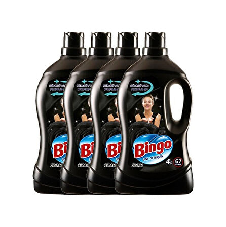 Bingo Siyahlar Sıvı Çamaşır Deterjanı 67 Yıkama 4 x 4 L