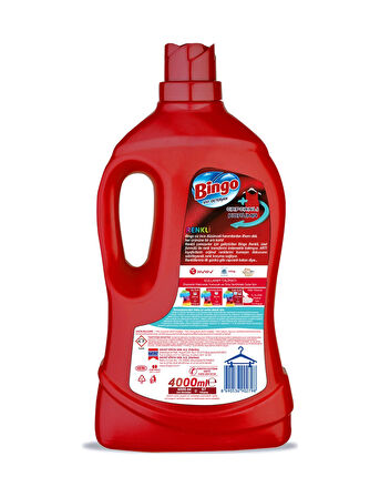 Bingo Renkliler Sıvı Çamaşır Deterjanı 67 Yıkama 2 x 4 L