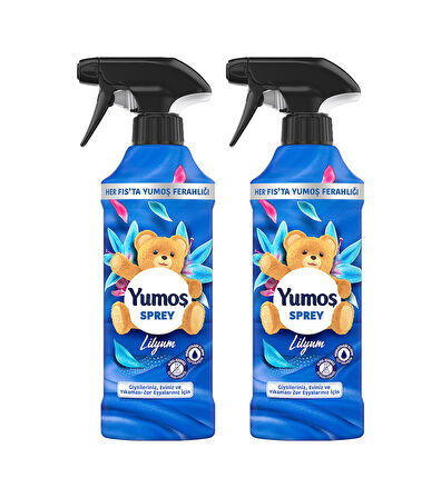 Yumoş Sprey Yıkaması Zor Eşyalar için Lilyum 2 x 450 ML