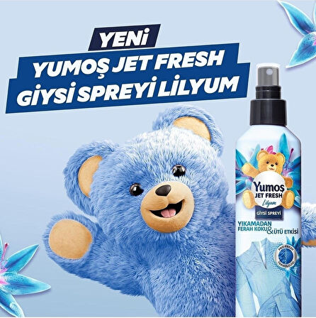 Yumoş Jet Fresh Giysi Spreyi Lilyum 6 x 200 ML