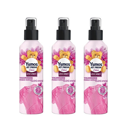 Yumoş Jet Fresh Giysi Spreyi Orkide 3 x 200 ML