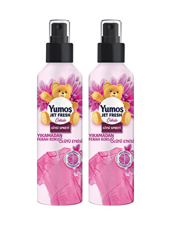 Yumoş Jet Fresh Giysi Spreyi Orkide 2 x 200 ML