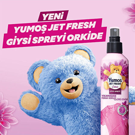 Yumoş Jet Fresh Giysi Spreyi Orkide 2 x 200 ML