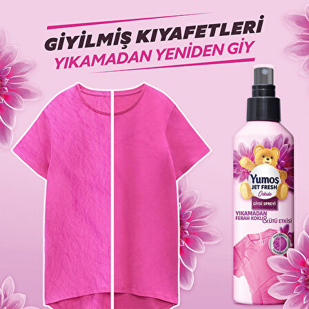 Yumoş Jet Fresh Giysi Spreyi Orkide 2 x 200 ML