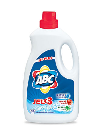 ABC Jel Plus Dağ Ferahlığı Sıvı Çamaşır Deterjanı 33 Yıkama 6 x 2145 ML