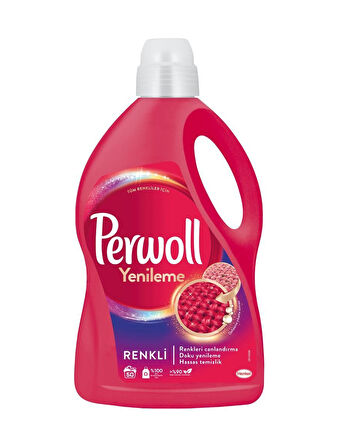 Perwoll Hassas Bakım Sıvı Çamaşır Deterjanı Renkli Yenileme 4 x 2970 ML  200 Yıkama