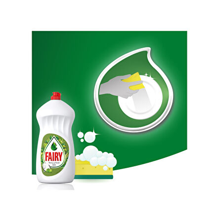 Fairy Elma Kokulu Sıvı Bulaşık Deterjanı 4 x 650 ML