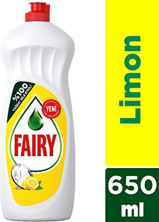 Fairy Limon Kokulu Elde Sıvı Bulaşık Deterjanı 4 x 650 ML