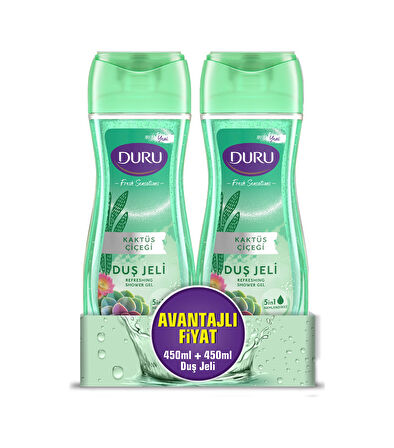 Duru Fresh Sensations Kaktüs Çiçeği Duş Jeli 2 x 450 ML