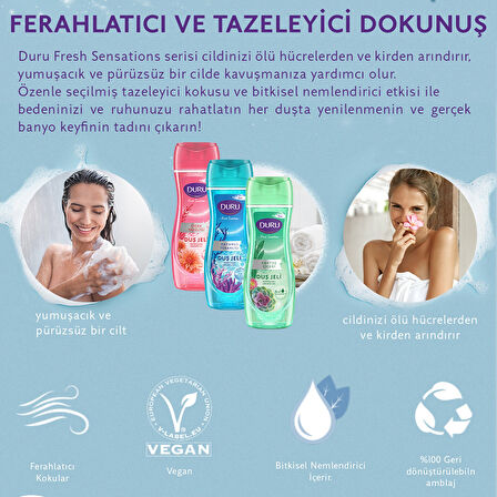 Duru Fresh Sensations Kaktüs Çiçeği Duş Jeli 2 x 450 ML