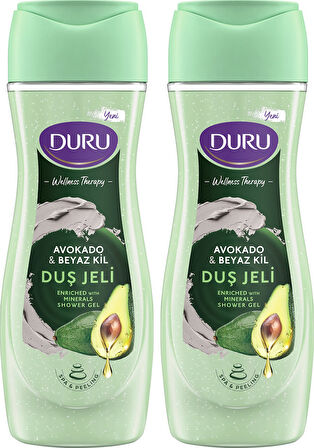 Duru Wellness Therapy Avokado & Beyaz Kil Duş Jeli 2 x 450 ML