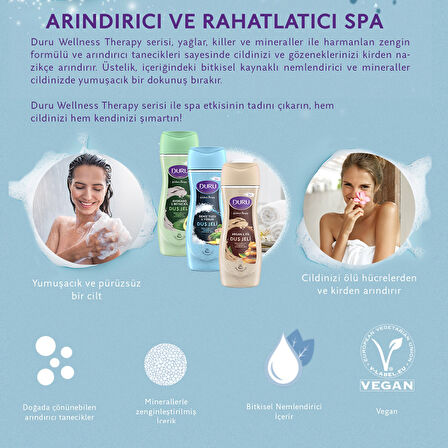 Duru Wellness Therapy Avokado & Beyaz Kil Duş Jeli 2 x 450 ML