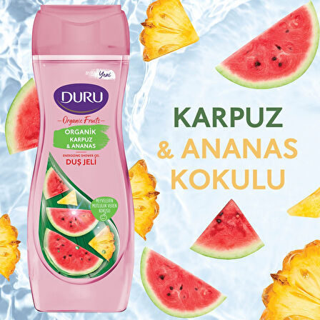 Duru Organic Fruits Karpuz & Ananas Duş Jeli 3 x 450 ML