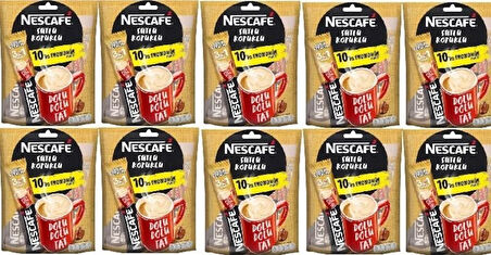 Nescafe 3'ü 1 Arada Sütlü Köpüklü Kahve 10'lu 10 x 17.4 G