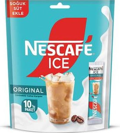 Nescafé Ice Original Çözünebilir Kahve 10,5 G 10'lu Paket-54 Çözünebilir 