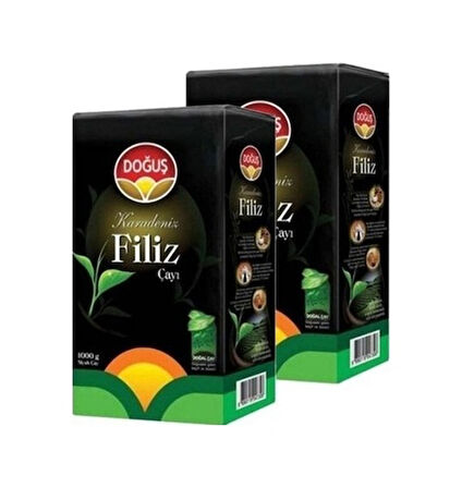 Doğuş Karadeniz Siyah Filiz Çay 2 x 1 KG