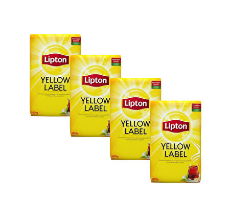 Lipton Yellow Label Siyah Dökme Çay 4 x 1 KG
