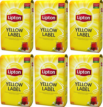 Lipton Yellow Label Siyah Dökme Çay 6 x 1 KG