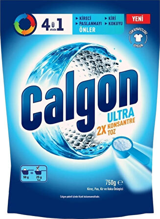 Calgon 4ü1 Arada Ultra Konsantre Toz Kireç Önleyici 3 x 750 G