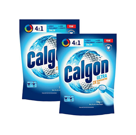 Calgon 4ü1 Arada Ultra Konsantre Toz Kireç Önleyici 2 x 750 G