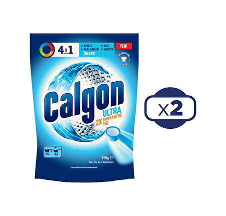Calgon 4ü1 Arada Ultra Konsantre Toz Kireç Önleyici 2 x 750 G