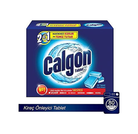 Calgon Çamaşır Makinesi Kireç Önleyici 80 Tablet