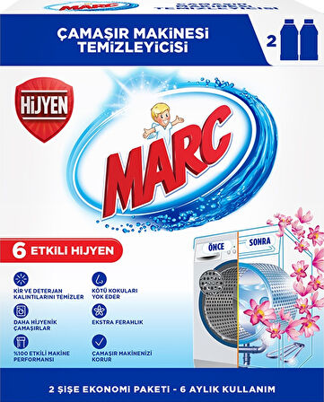 Marc Çamaşır Makinesi Temizleyici 6 Adet x 250 Ml.