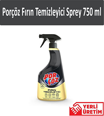Porçöz Fırın Temizleyici Sprey 4 x 750 ML