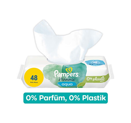 Prima Pampers Harmonie Islak Havlu Mendil Aqua Pure 48 Yaprak 3'lü