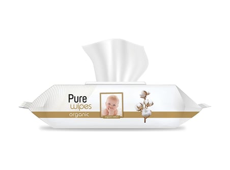 Pure Wipes Organik Pamuklu Bebek Islak Mendil 3x90 Adet PWP-4733