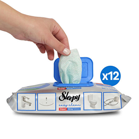 Sleepy Easy Clean Süper Kireç Sökücü Yüzey Temizlik Havlusu&Mendili 12x30 (360 Yaprak)