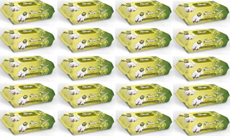 Sleepy Doğal Zeytinyağı Ve Pamuksu Lifler Islak Havlu 20 X 90'Lı