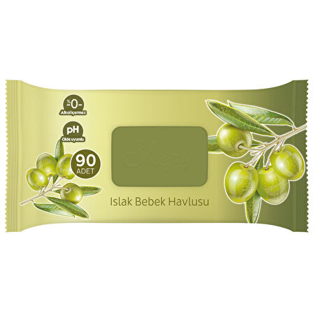 Sleepy Doğal Zeytinyağı Ve Pamuksu Lifler Islak Havlu 24 x 90'lı 2160 Yaprak