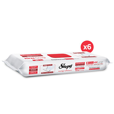 Sleepy Easy Clean Kiraz Çiçeği Mopa Uyumlu Yer Temizlik Havlusu&Mendili 6x20 (120 Yaprak)