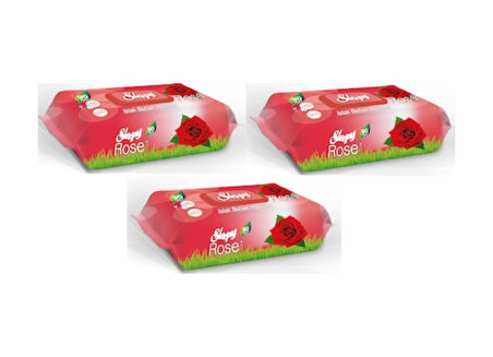 Sleepy Gül Kokulu Islak Bebek Havlusu 3 X 90'Lı