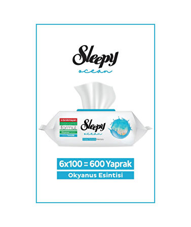 Sleepy Ocean Yüzey Temizlik Havlusu Okyanus Esintisi 6x100 600 Yaprak Tekli 