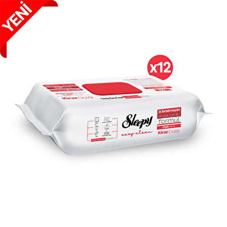 Sleepy Easy Clean Kiraz Çiçeği Yüzey Temizlik Havlusu&Mendili 12x100 (1200 Yaprak)